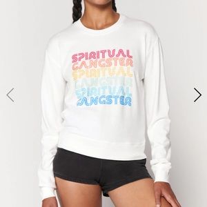 NWT Spiritual Gangster Graphic Savasana Sweater